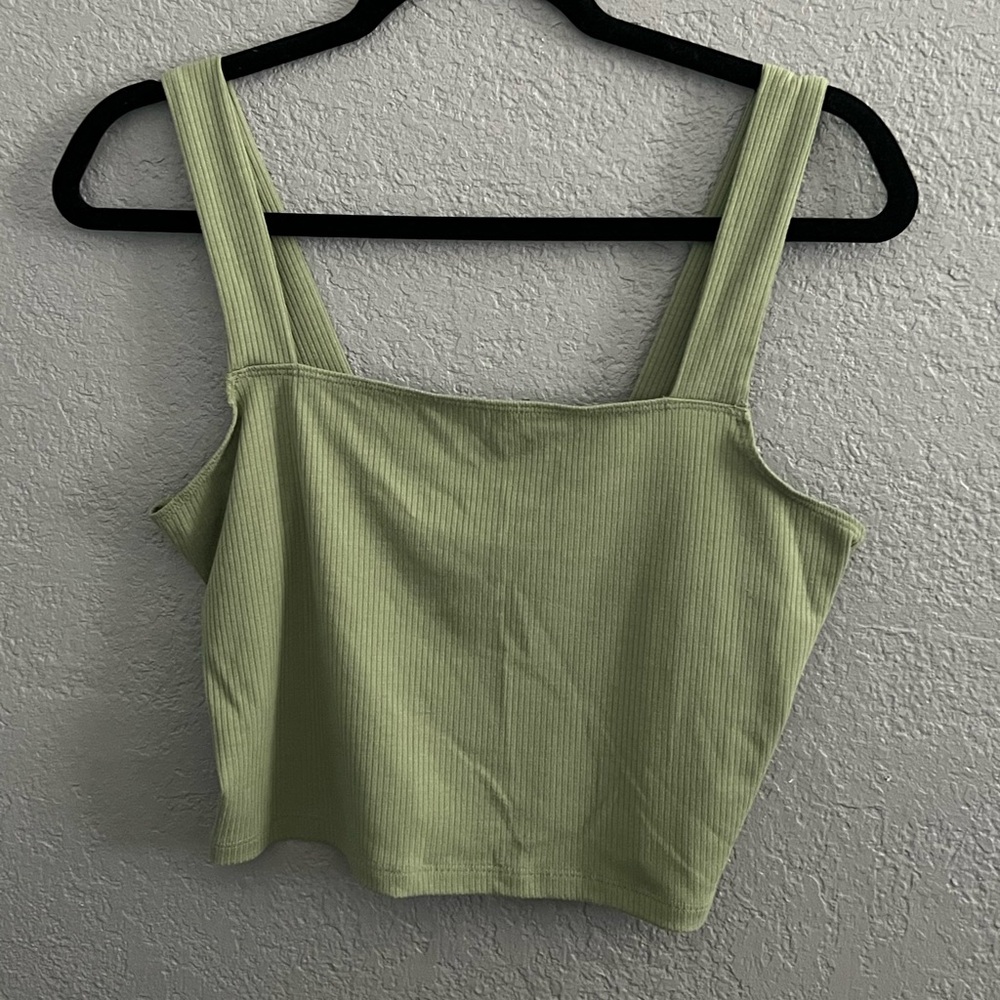 American Eagle Outfitters Sage Green Tank Top